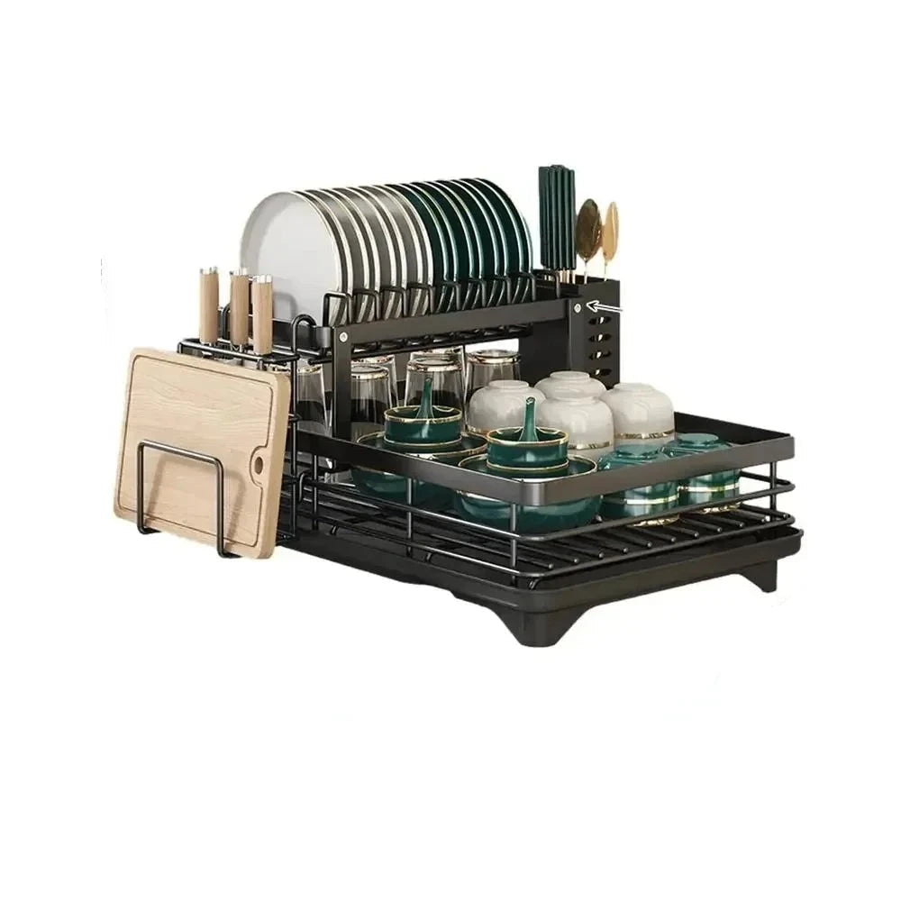 Wearclo | Adjustable Dish Drying Rack - Extendable Kitchen Draining