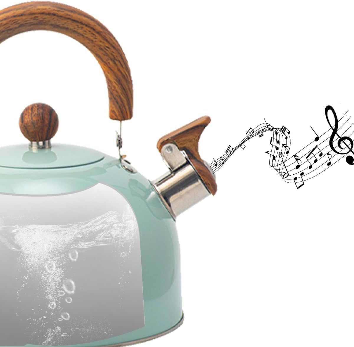 Wearclo | Adjustable Stainless Steel Kettle | With Whistle | 2.5L/3L