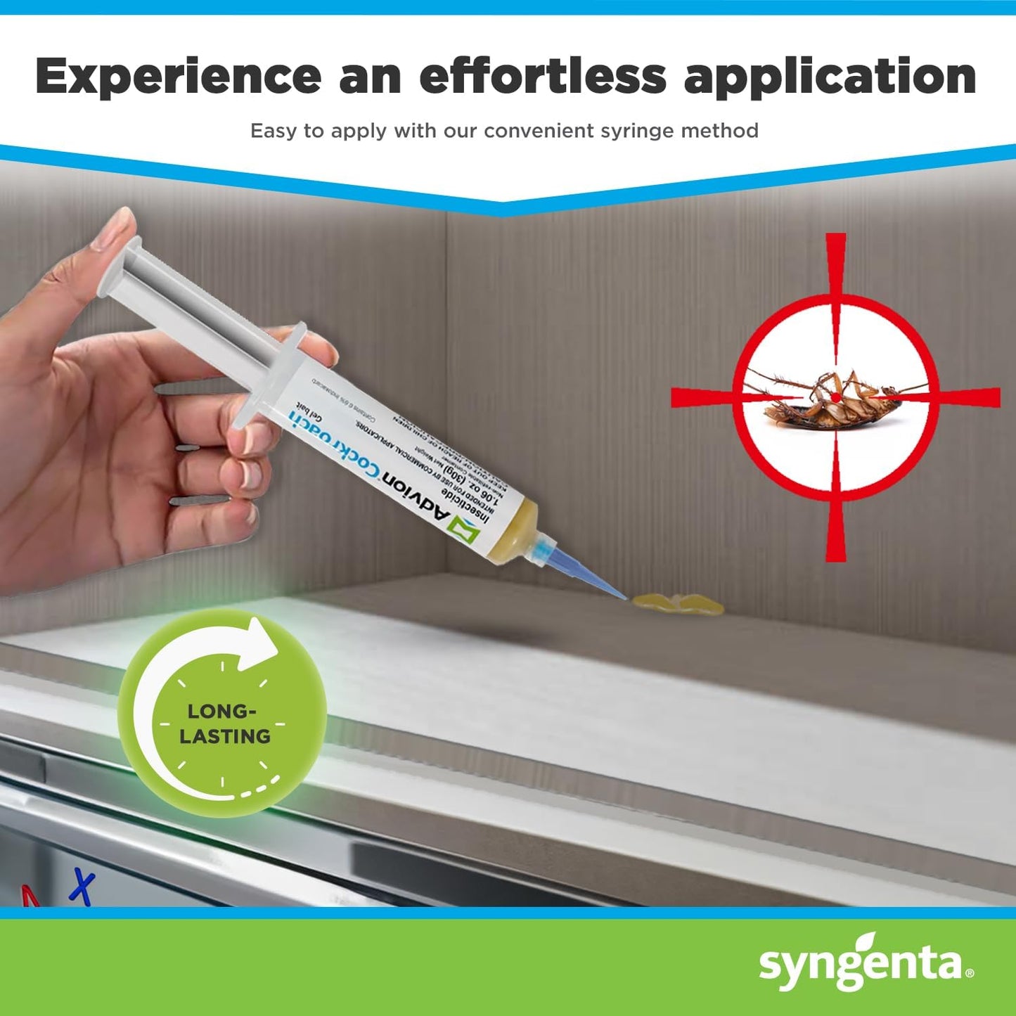 Wearclo | Advion Cockroach Gel Bait, Cockroach Eliminator, No Poison Pest Control, Pest Management