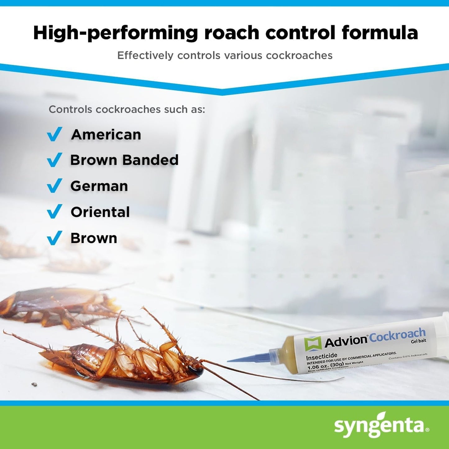 Wearclo | Advion Cockroach Gel Bait, Cockroach Eliminator, Non-Toxic Pest Control, Pest Management