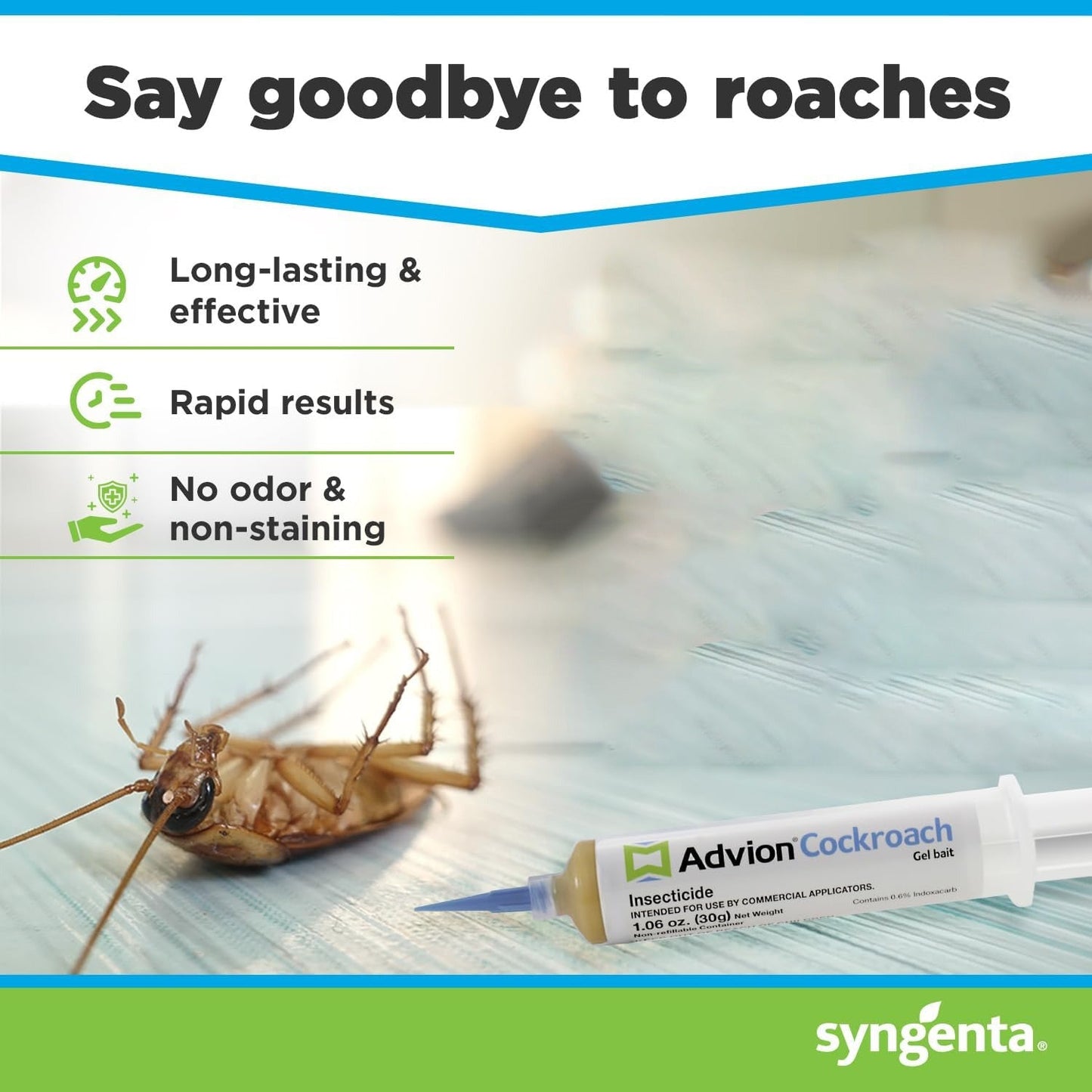 Wearclo | Advion Cockroach Gel Bait, Cockroach Eliminator, Non-Toxic Pest Control, Pest Management