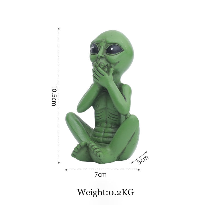 Wearclo | Alien Statue made of Resin for Garden & Outdoor Area