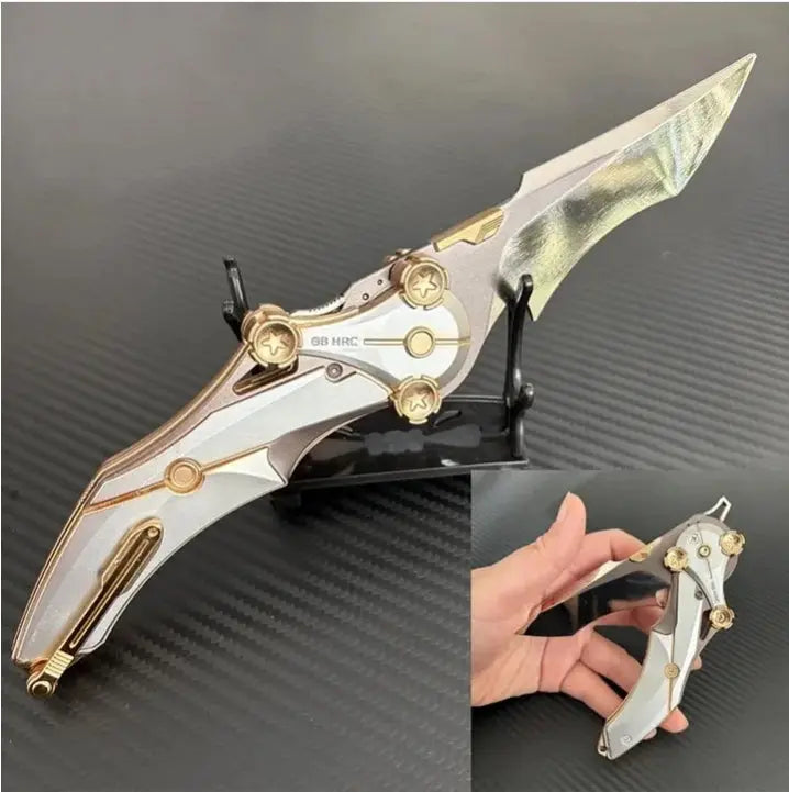 Wearclo | All-Metal Folding Knife | 8Cr13Mov Steel Blade, Compact EDC Tool