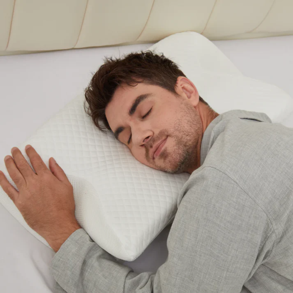 Wearclo | Anti-Snore Pillow | Ergonomic Neck and Head Support | White
