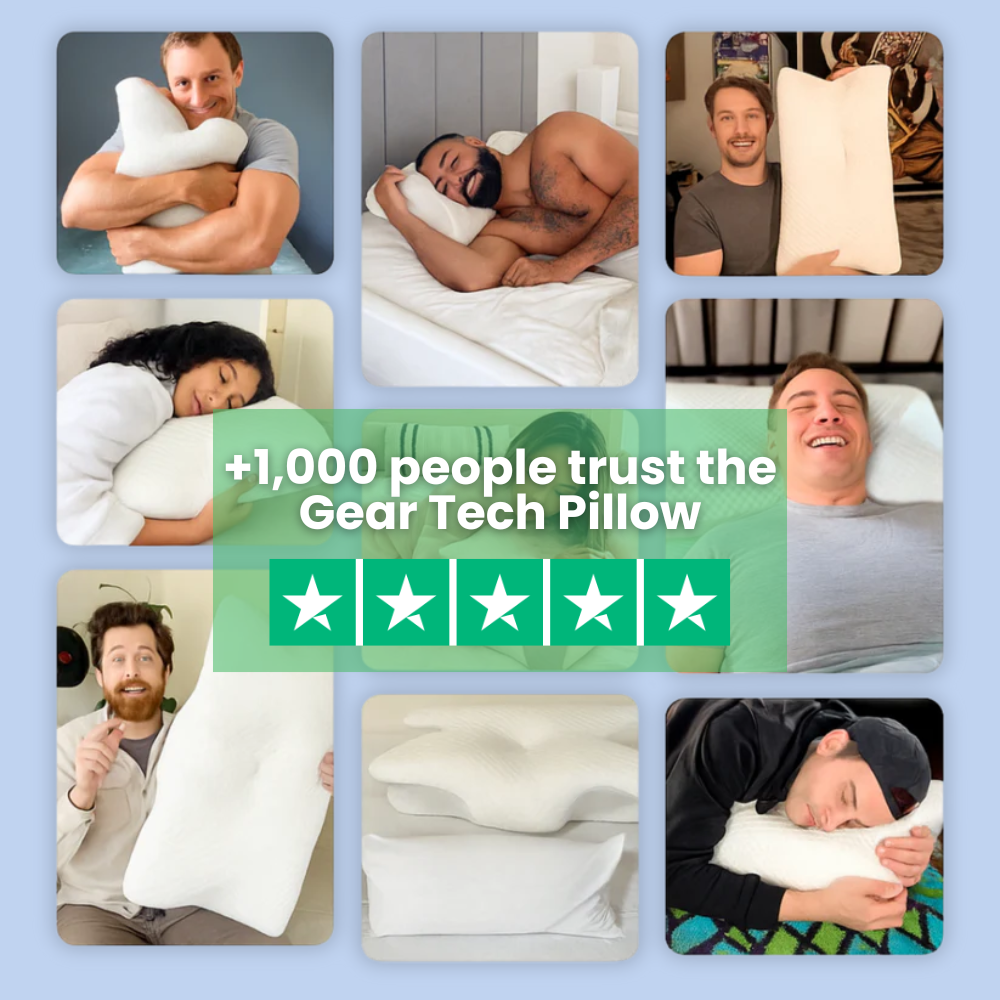 Wearclo | Anti-Snore Pillow | Ergonomic Neck and Head Support | White