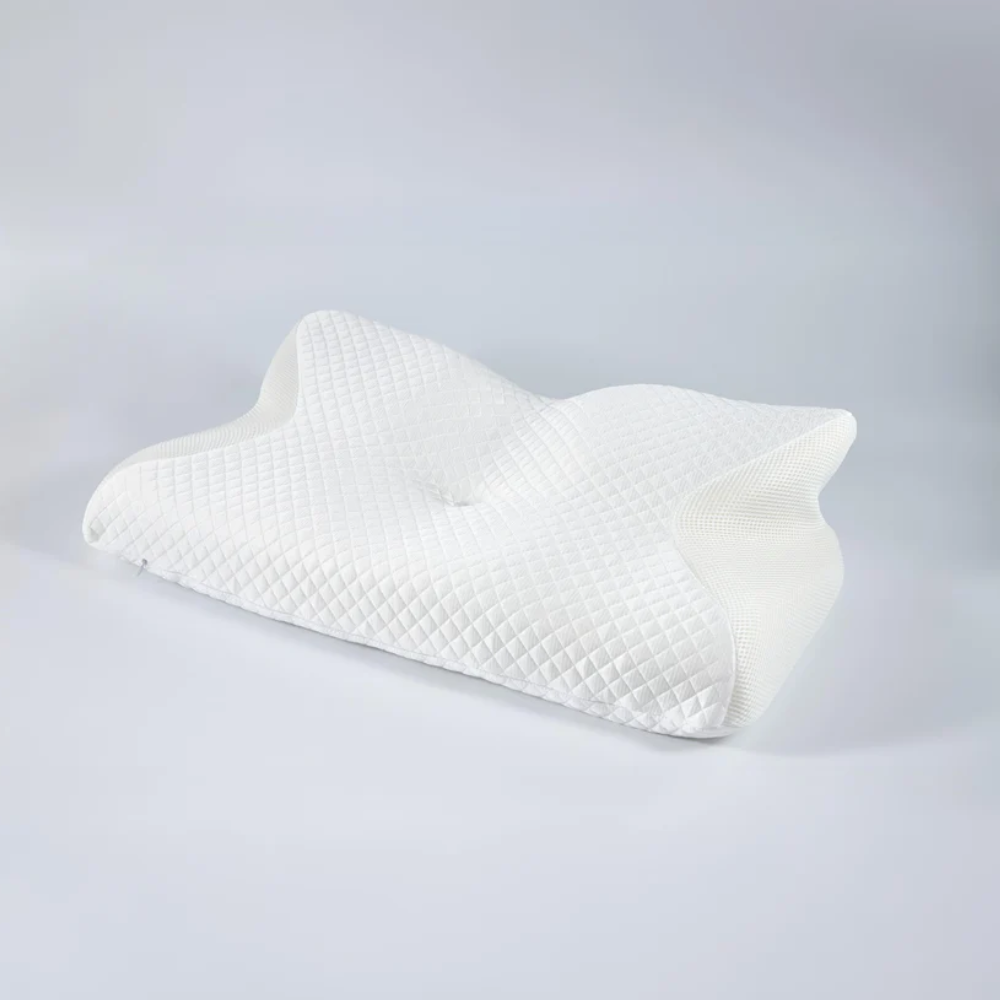 Wearclo | Anti-Snore Pillow | Ergonomic Neck and Head Support | White