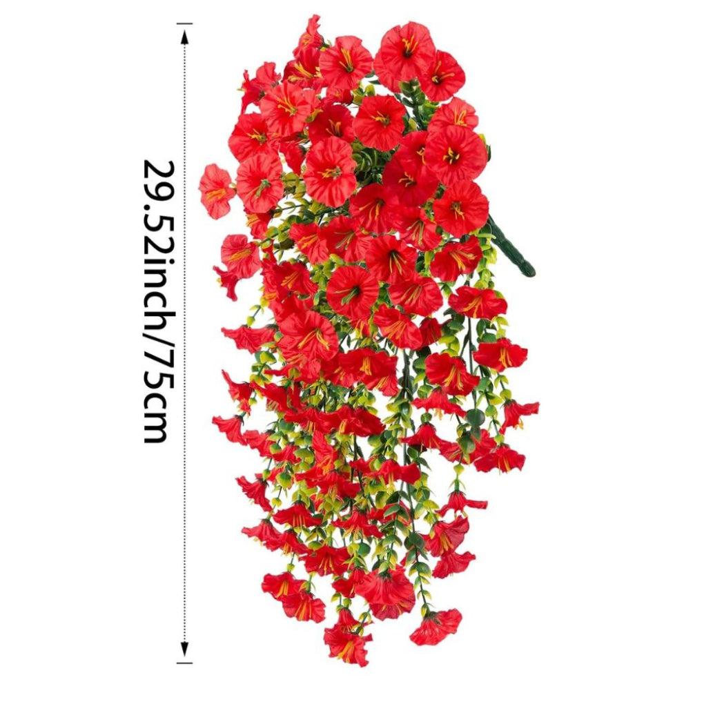 Wearclo | Artificial Morning Glory Flower Hanging Decor