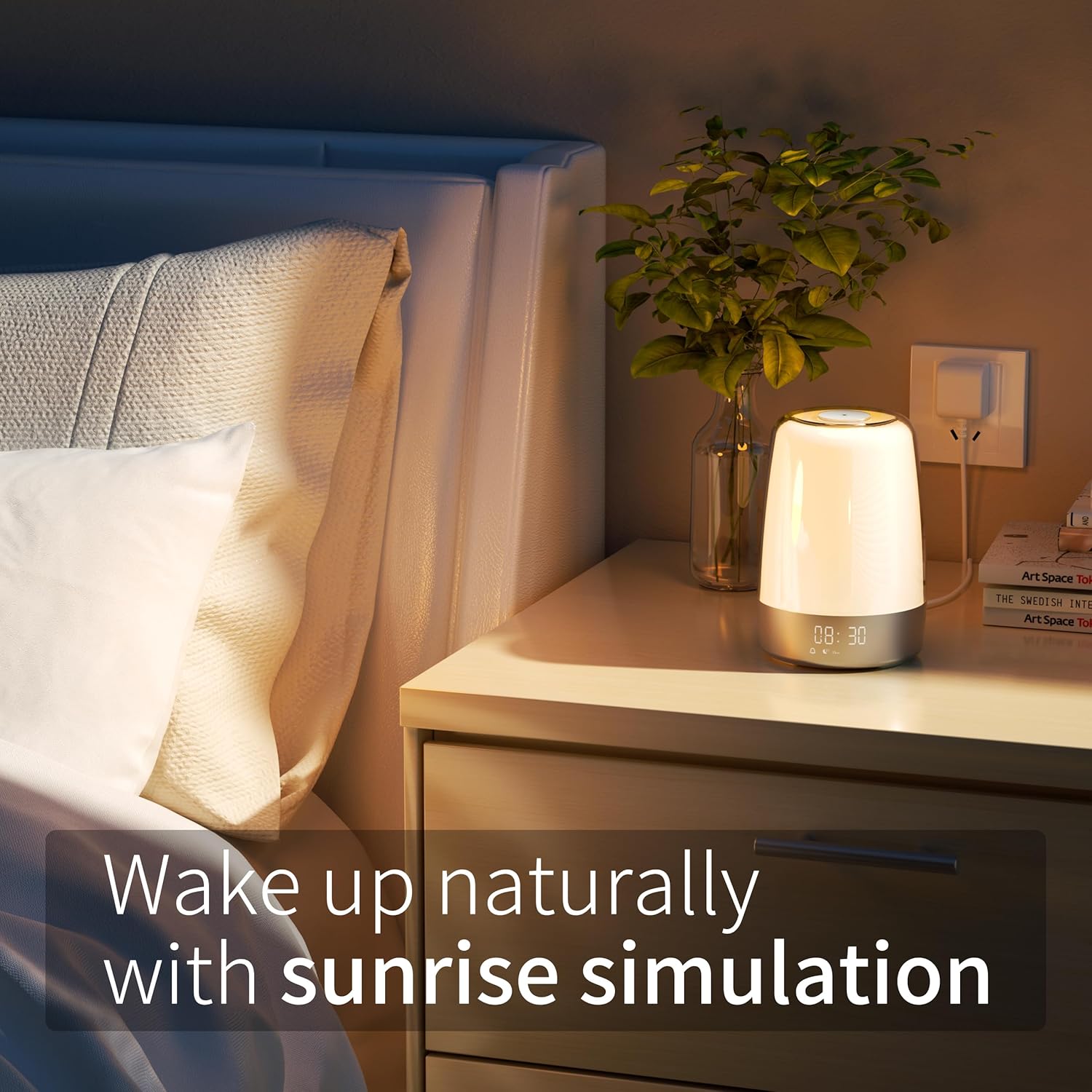 Wearclo | Aurora Wake-Up Light | Sunrise & Sunset | USB-C Rechargeable