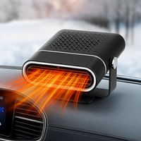 Wearclo | Auto Heater & Windshield Defroster | 12V USB Portable | Black