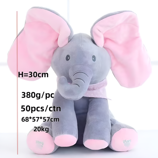 Wearclo | Baby Elephant Plush Toy with Flapping Ears