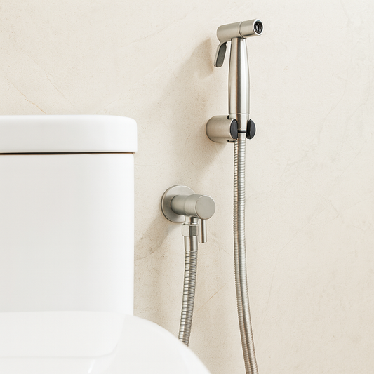 Wearclo | Bidet Sprayer in Stainless Steel – Wall Mounted with Adjustable Spray