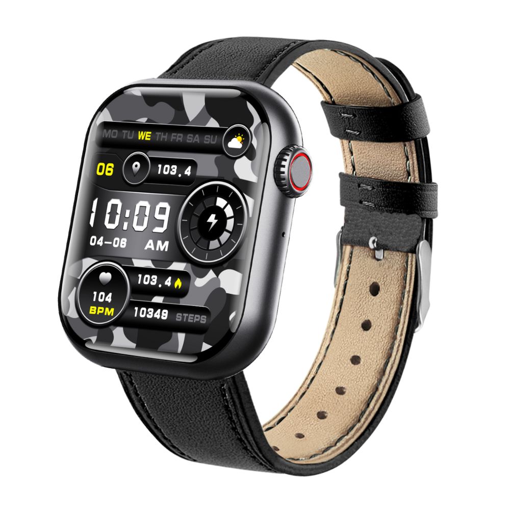 Wearclo | Blood Sugar Blood Pressure Blood Oxygen Sleep Monitor Waterproof Smartwatch