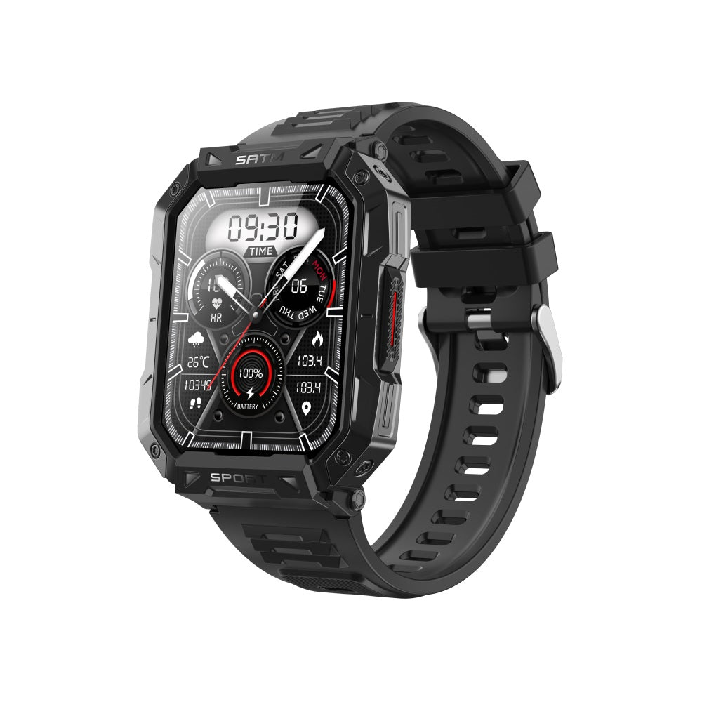 Wearclo | Blood Sugar Blood Pressure Blood Oxygen Sleep Monitor Waterproof Smartwatch