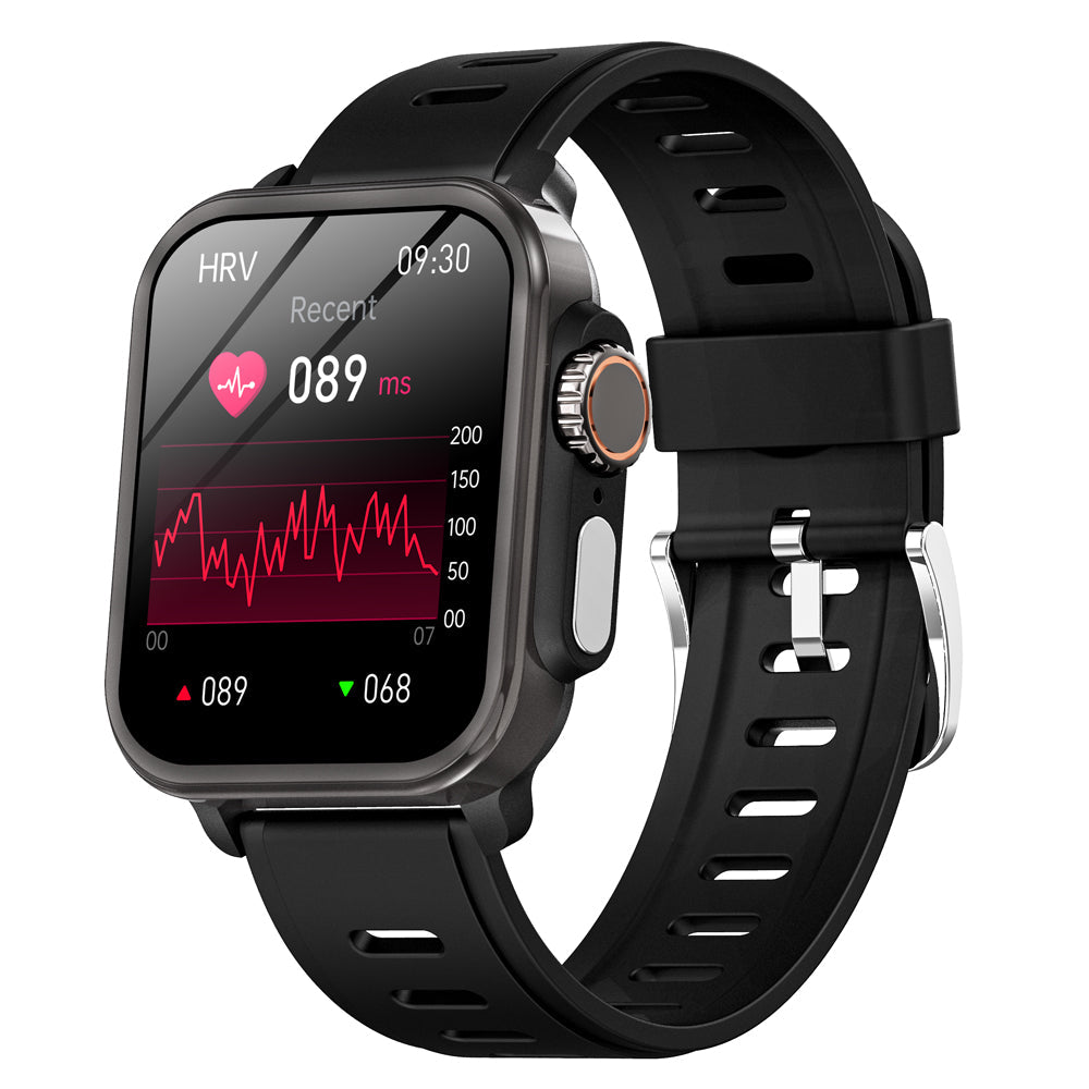 Wearclo | Blood Sugar Blood Pressure Blood Oxygen Sleep Monitor Waterproof Smartwatch
