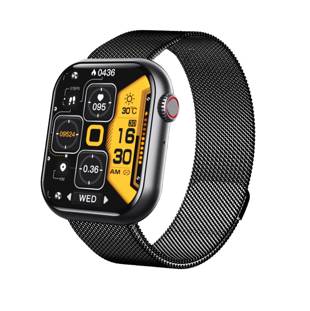 Wearclo | Blood Sugar Blood Pressure Blood Oxygen Sleep Monitor Waterproof Smartwatch