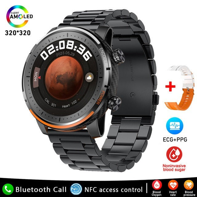 Wearclo | Blood Sugar Blood Pressure Blood Oxygen Sleep Monitor Waterproof Smartwatch