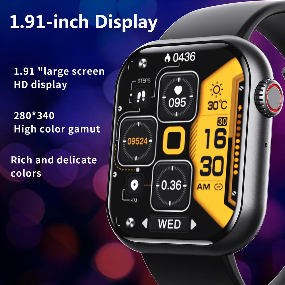Wearclo | Blood Sugar Blood Pressure Blood Oxygen Sleep Monitor Waterproof Smartwatch