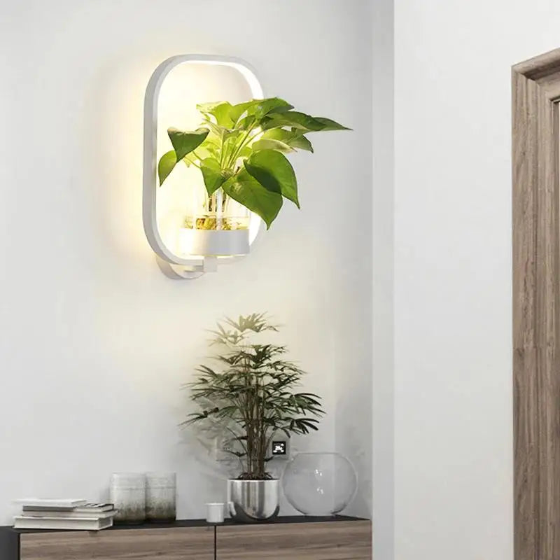 Wearclo | Botanical Wall Light with Plant | Stylish Wall Lighting