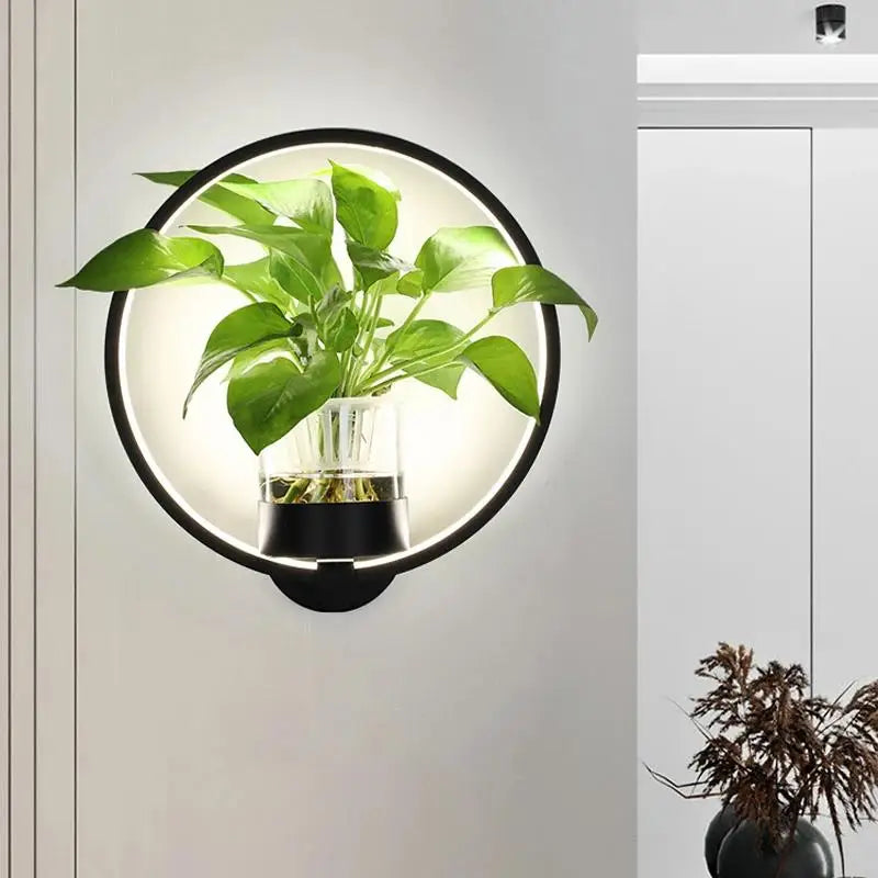 Wearclo | Botanical Wall Light with Plant | Stylish Wall Lighting