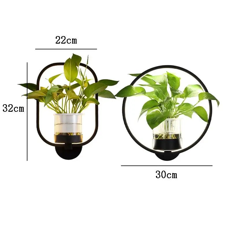 Wearclo | Botanical Wall Light with Plant | Stylish Wall Lighting