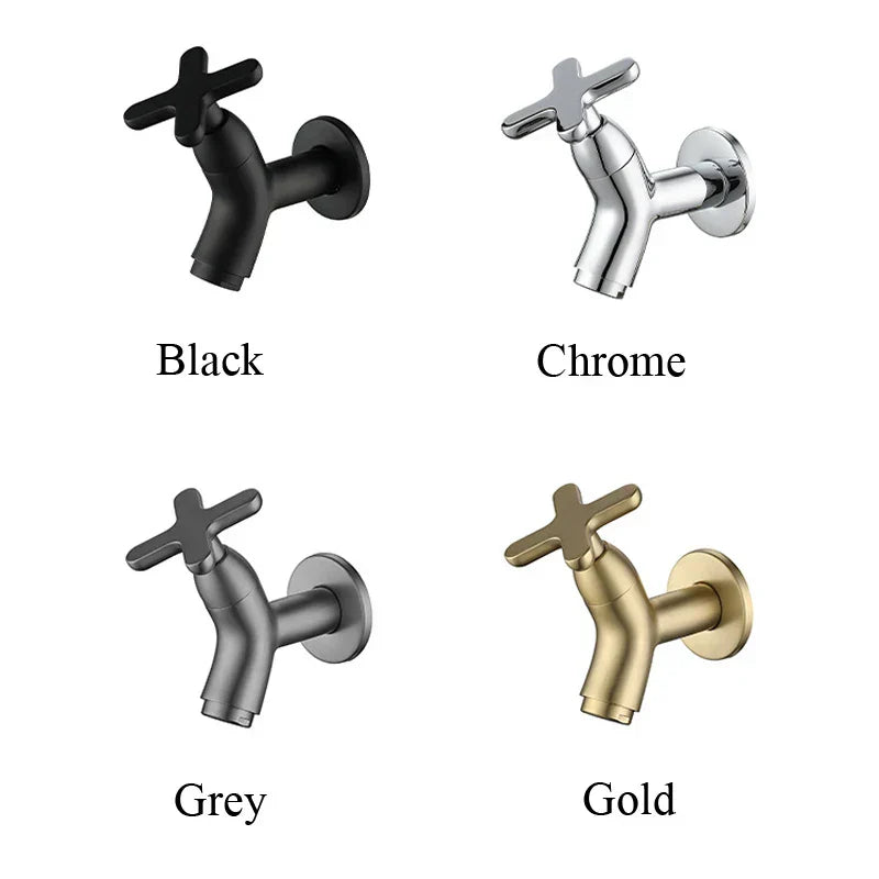 Wearclo | BrassFlow – Wall-Mounted Cold Water Tap in Solid Brass