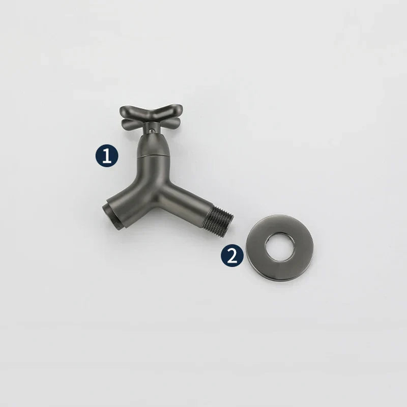Wearclo | BrassFlow – Wall-Mounted Cold Water Tap in Solid Brass