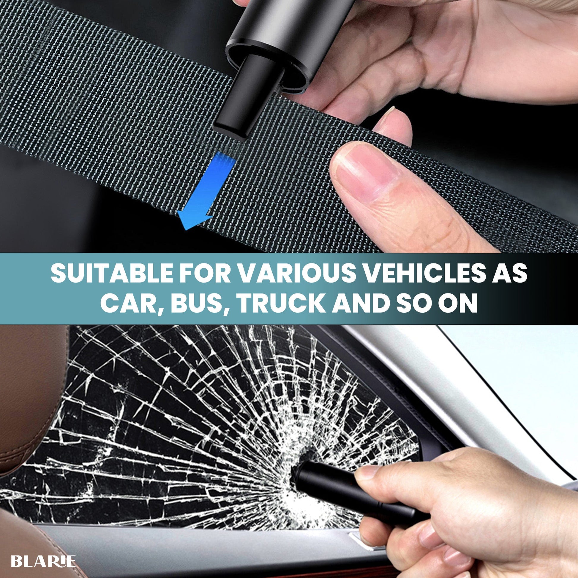Wearclo | Car Safety Hammer – Essential Car Escape Tool & Window Breaker for Emergencies
