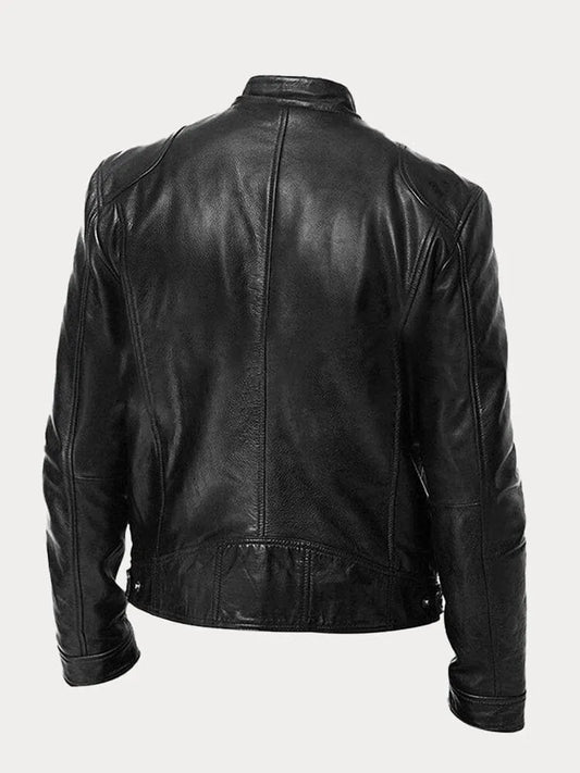 Wearclo | Casual Leather Jacket for Men