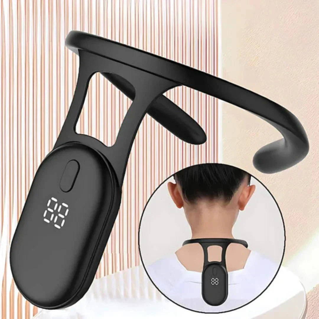 Wearclo | Cervical Spine Traction Neck Support for Posture Correction | Adjustable Neck and Back Posture Corrector | Spine Alignment and Relief | Real Time feedback