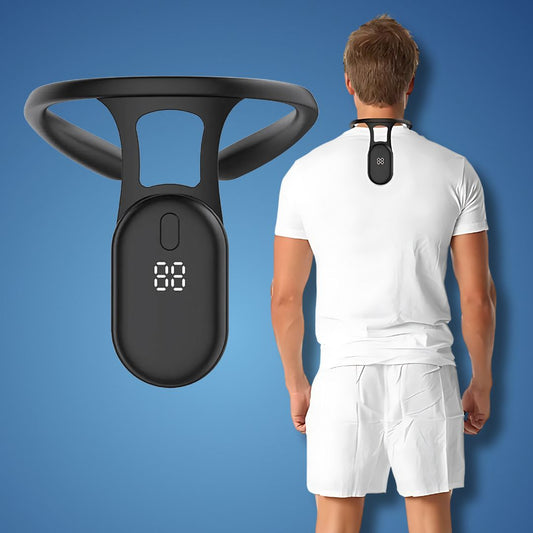 Wearclo | Cervical Spine Traction Neck Support for Posture Correction | Adjustable Neck and Back Posture Corrector | Spine Alignment and Relief | Real Time feedback