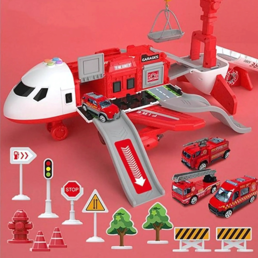 Wearclo | Children's Airplane Toy with Storage and Play Set