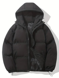 Wearclo | Padded Hooded Parka for Cool Weather
