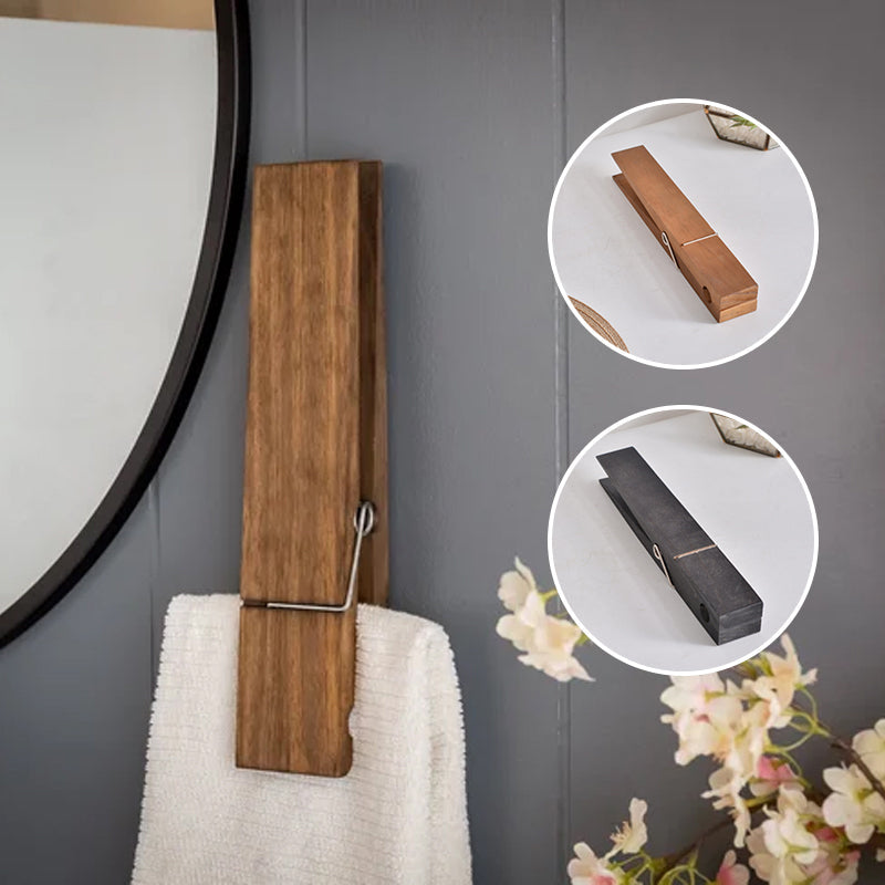 Wearclo | Clothespin Bathroom Towel Holder