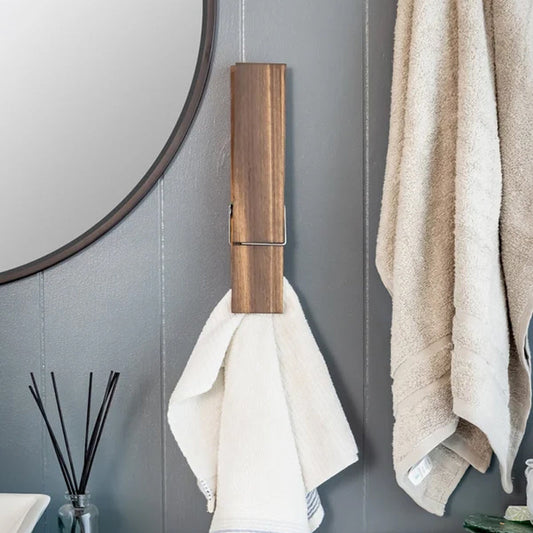 Wearclo | Clothespin Bathroom Towel Holder
