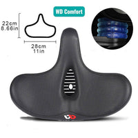 Wearclo | Comfortable Ergonomic Bicycle Saddle - Extra Wide Padded Seat