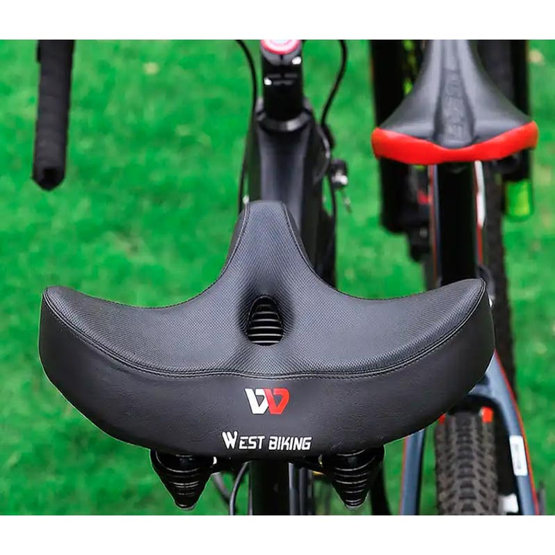 Wearclo | Comfortable Ergonomic Bicycle Saddle - Extra Wide Padded Seat