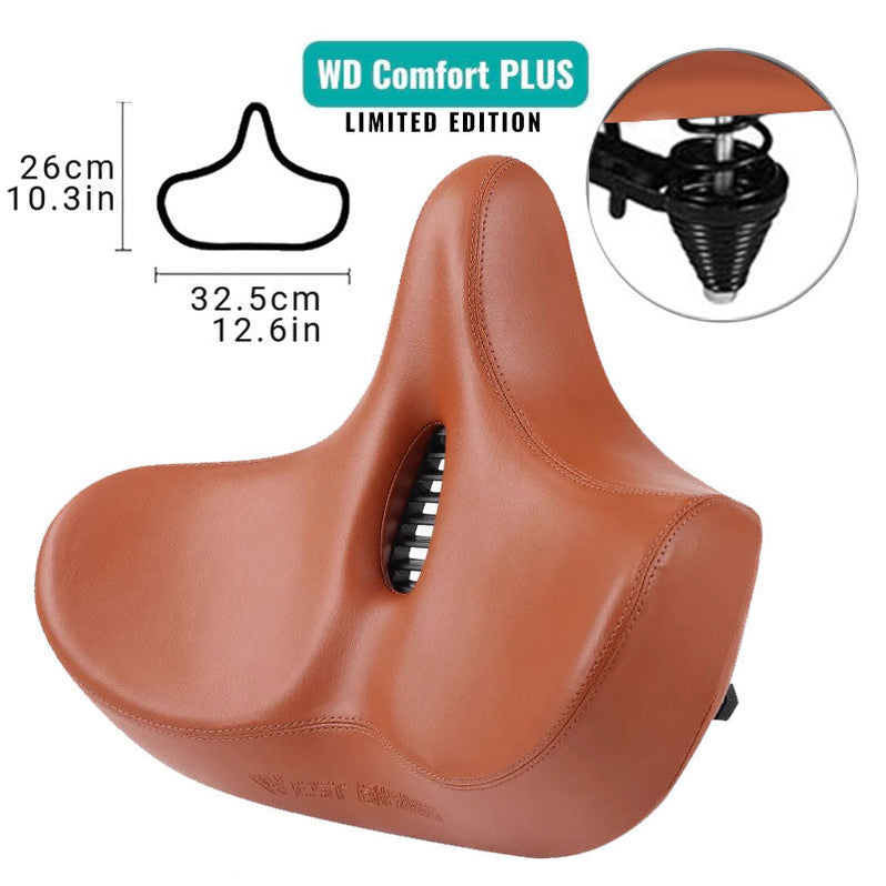 Wearclo | Comfortable Ergonomic Bicycle Saddle - Extra Wide Padded Seat
