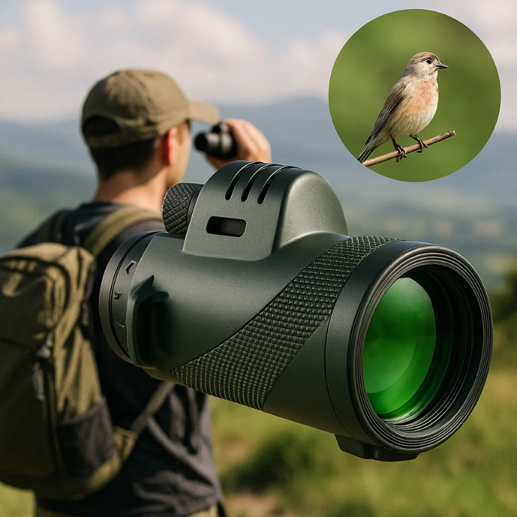 Wearclo | Compact 600x Ultra-Zoom Monocular | HD Lens, Lightweight & Perfect for Hiking, Birdwatching, and Sports Events