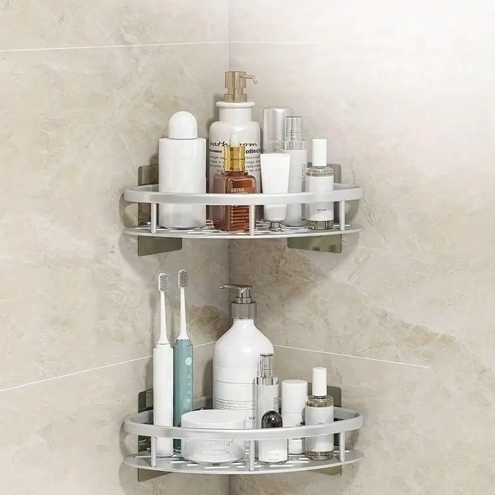 Wearclo | Corner Shower Shelf with Adhesive Mount