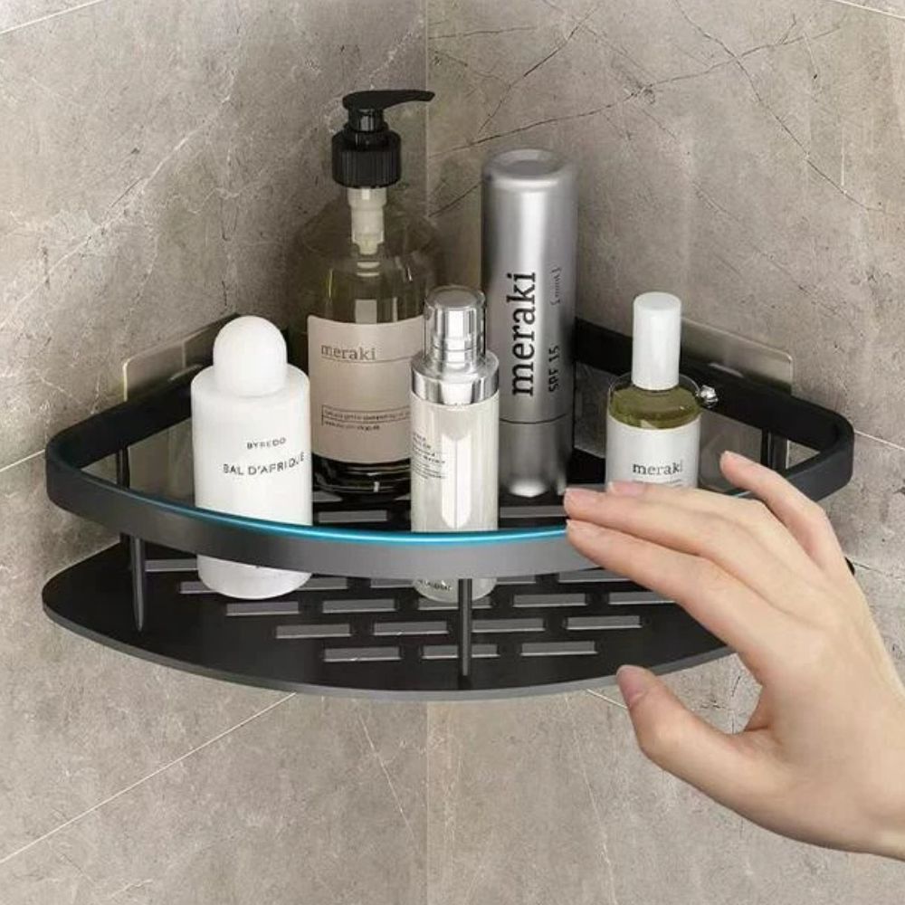 Wearclo | Corner Shower Shelf with Adhesive Mount