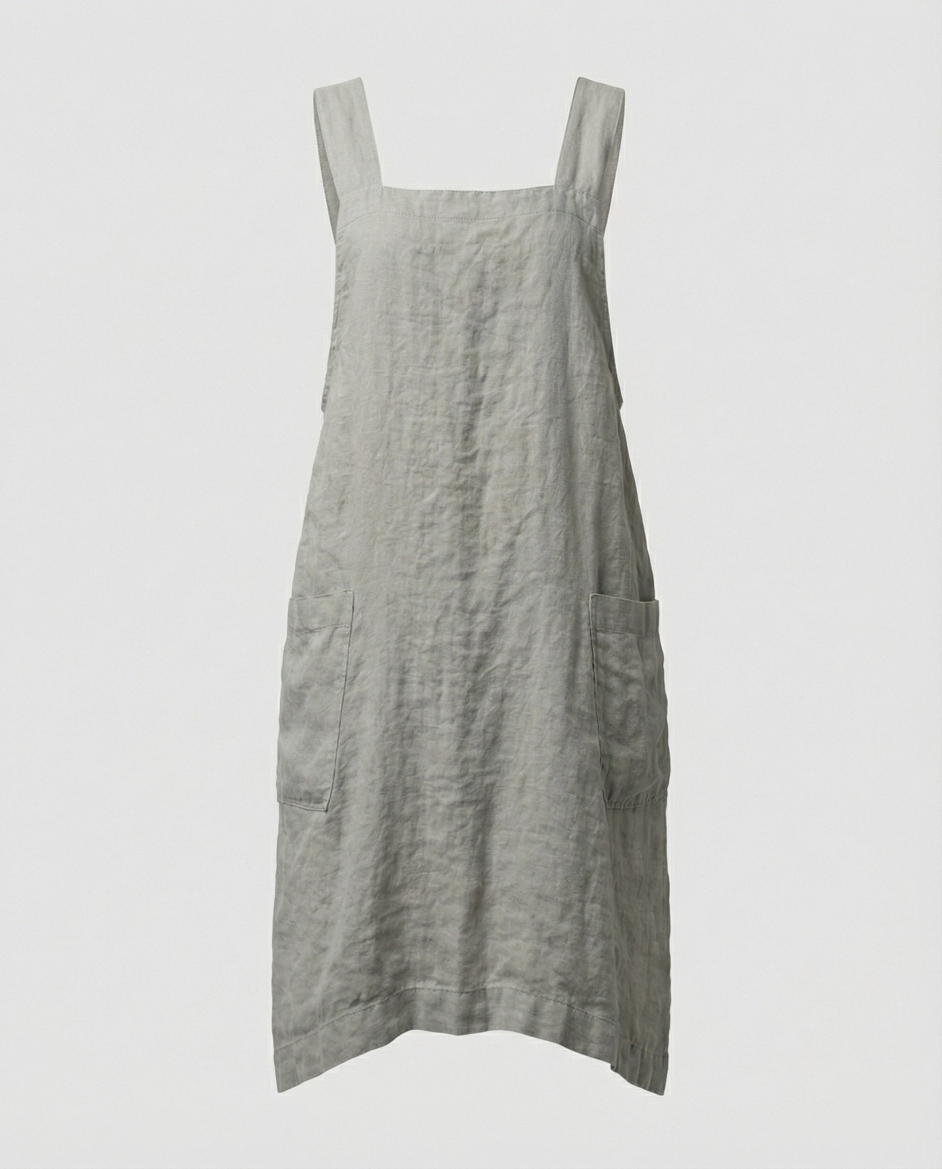 Wearclo | Cotton Apron Dress with Pockets