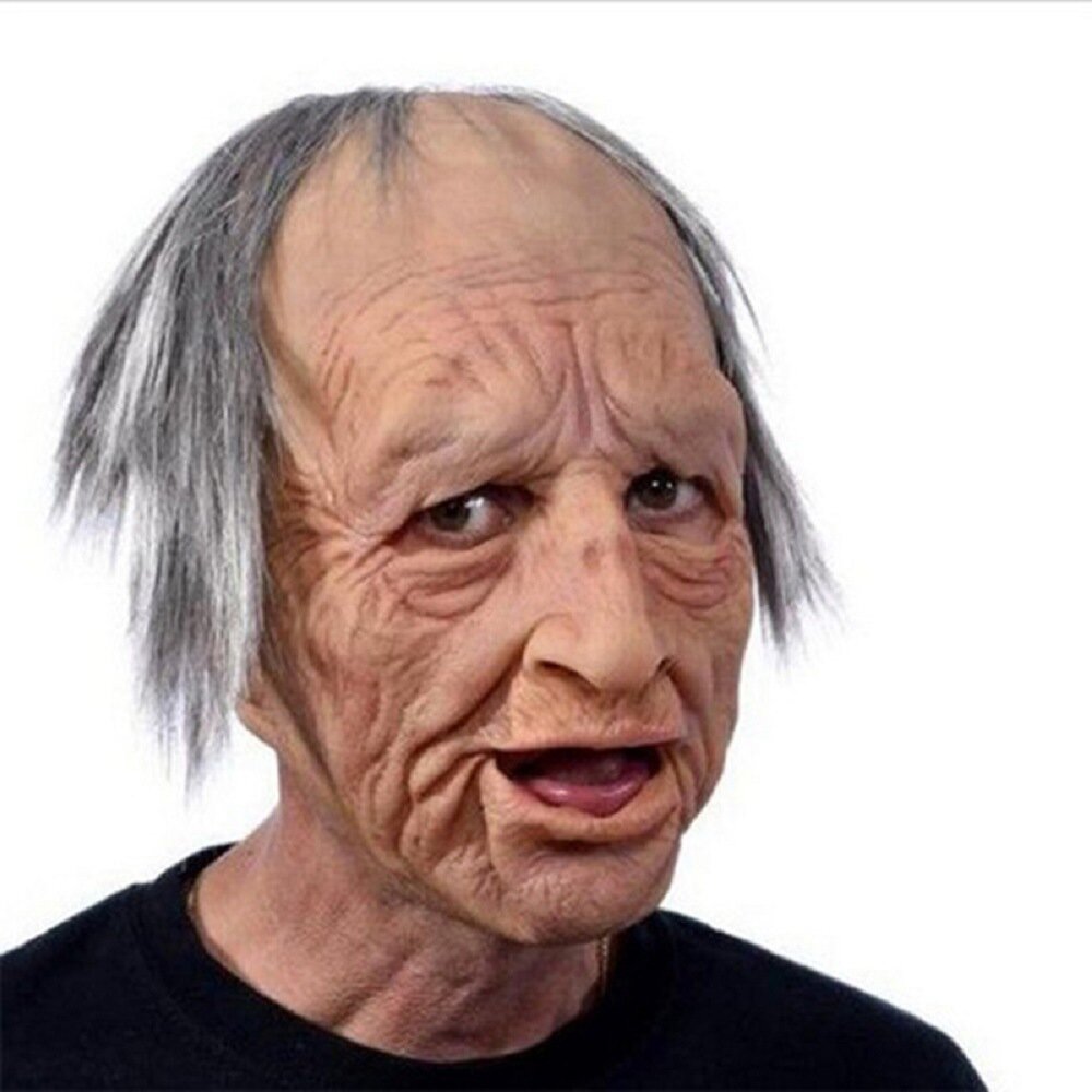 Wearclo | Creepy Old Man Mask – Realistic Latex Halloween Mask for Adults