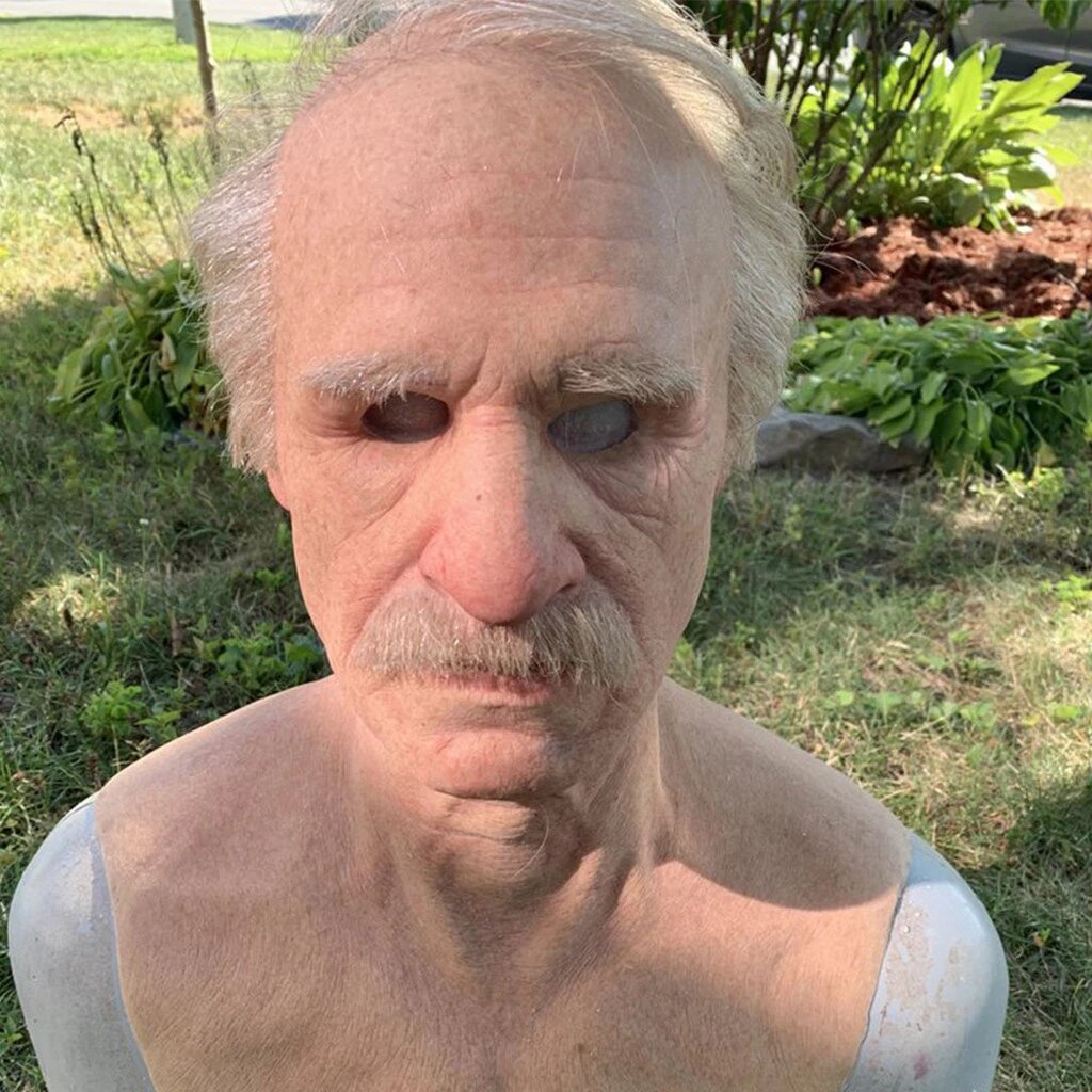 Wearclo | Creepy Old Man Mask – Realistic Latex Halloween Mask for Adults