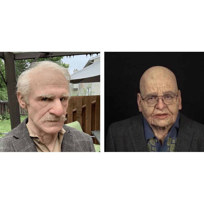 Wearclo | Creepy Old Man Mask – Realistic Latex Halloween Mask for Adults