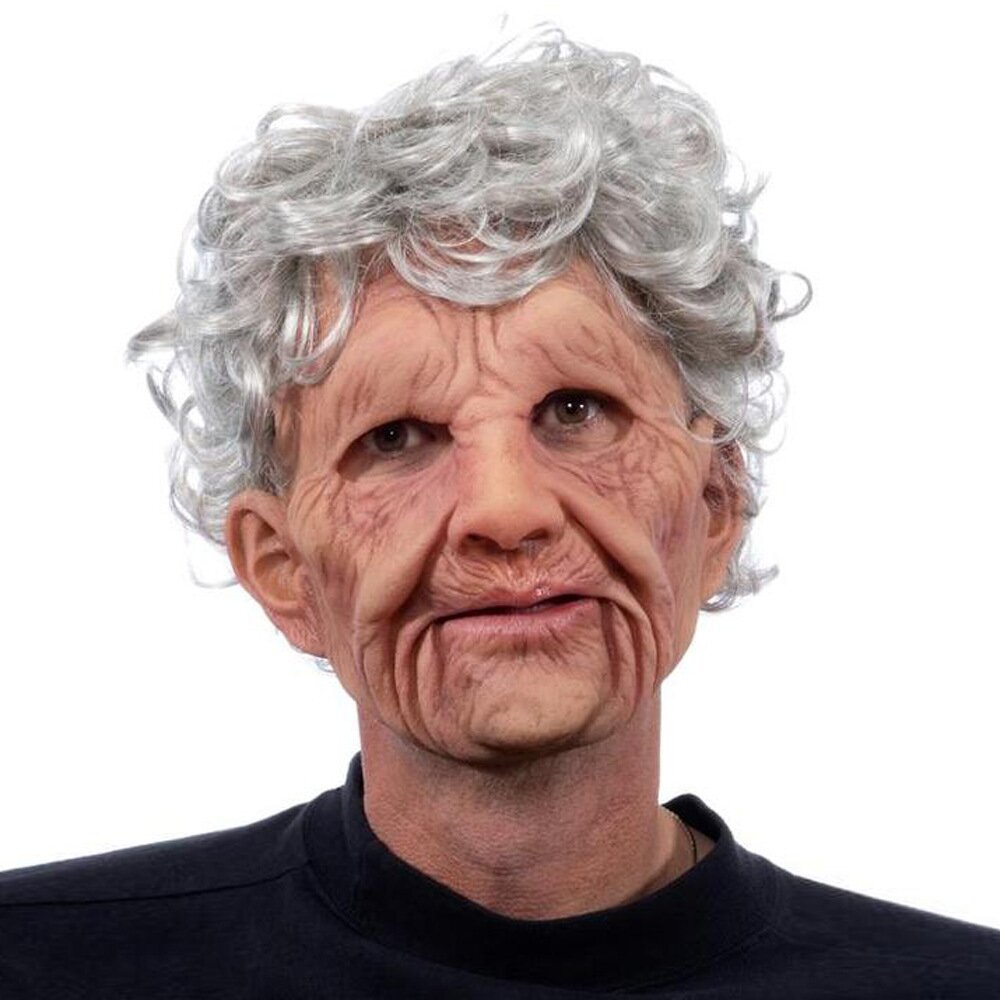 Wearclo | Creepy Old Man Mask – Realistic Latex Halloween Mask for Adults