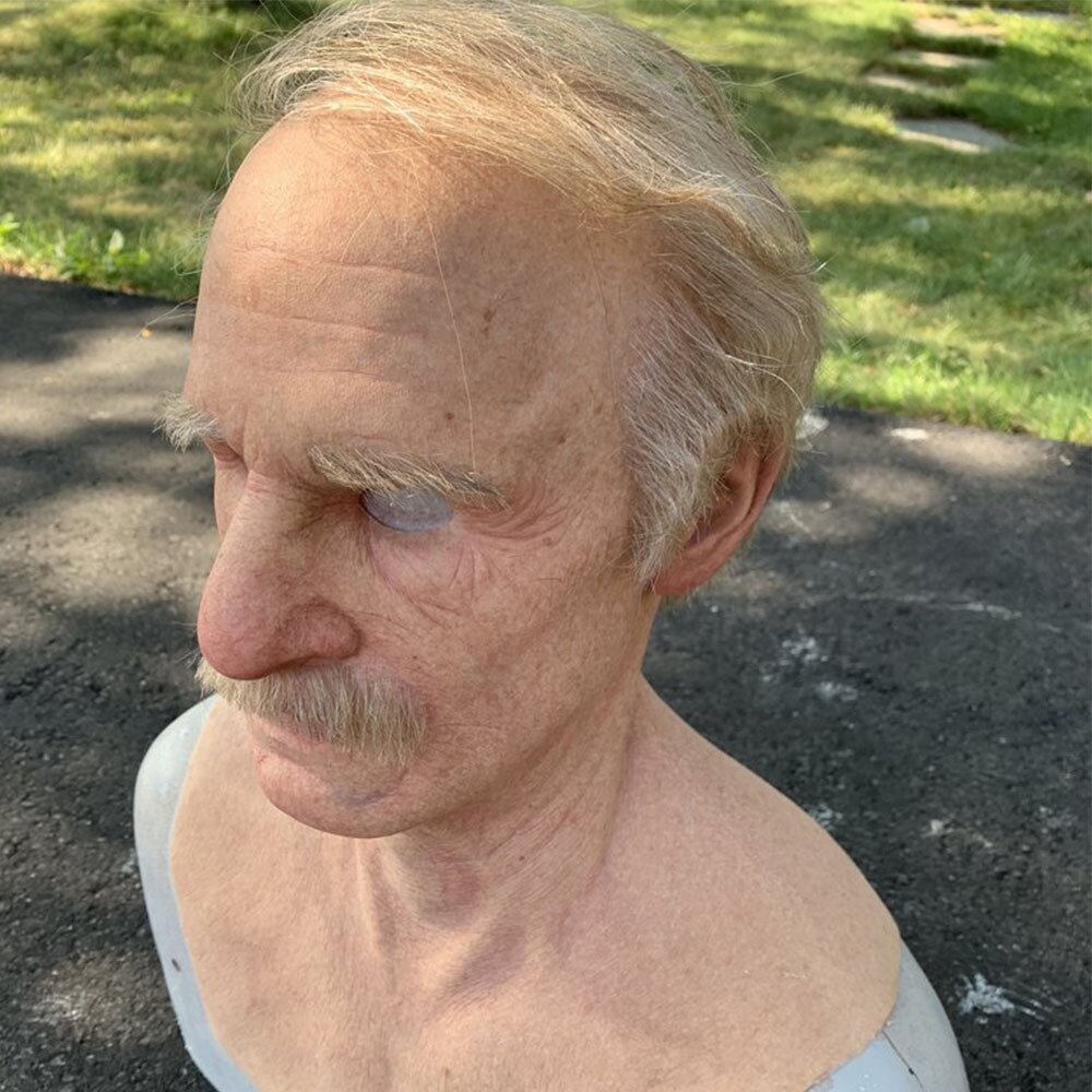 Wearclo | Creepy Old Man Mask – Realistic Latex Halloween Mask for Adults