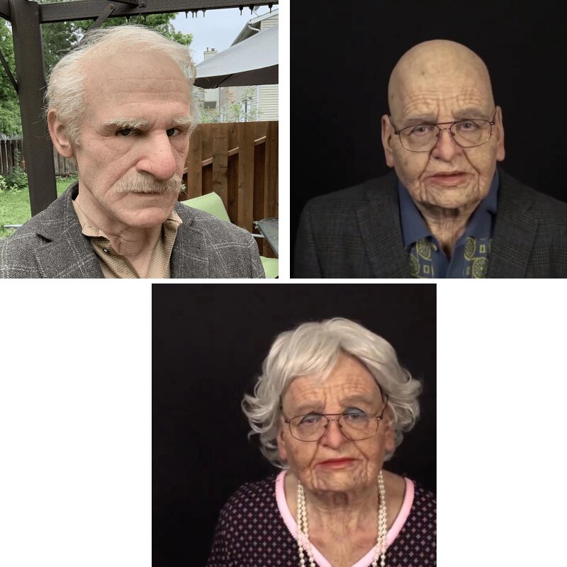 Wearclo | Creepy Old Man Mask – Realistic Latex Halloween Mask for Adults