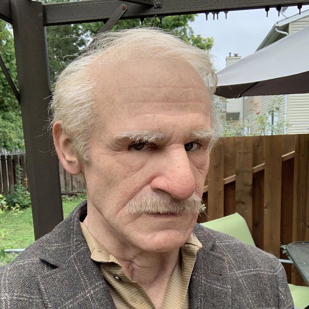 Wearclo | Creepy Old Man Mask – Realistic Latex Halloween Mask for Adults