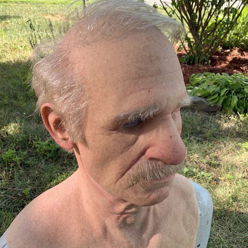 Wearclo | Creepy Old Man Mask – Realistic Latex Halloween Mask for Adults
