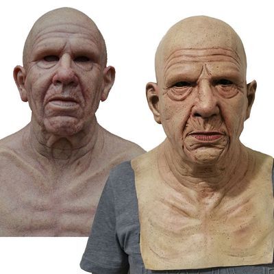 Wearclo | Creepy Old Man Mask – Realistic Latex Halloween Mask for Adults